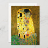Der Kuss Gustav Klimt, der | Einladung Wedding ist (Vorne/Hinten)