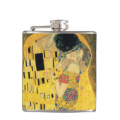 Der Kuss - Gustav Klimt Flachmann (Vorderseite)