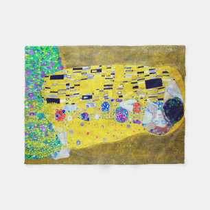 Der Kuss, Gustav Klimt Fleecedecke