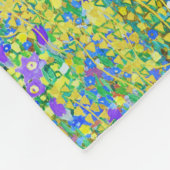 Der Kuss, Gustav Klimt Fleecedecke (Ecke)