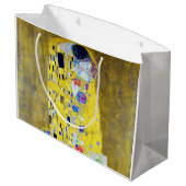 Der Kuss, Gustav Klimt Große Geschenktüte (Rückseite Schrägansicht)
