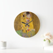 Der Kuss | Gustav Klimt | Große Wanduhr (Zuhause)