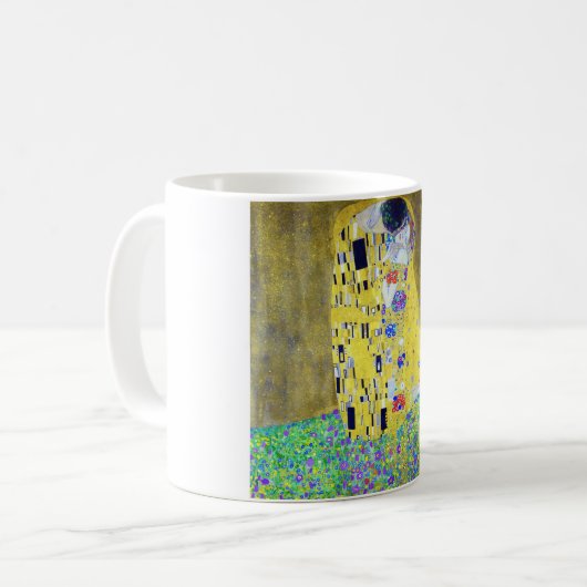 Der Kuss, Gustav Klimt Kaffeetasse (Vorderseite Links)