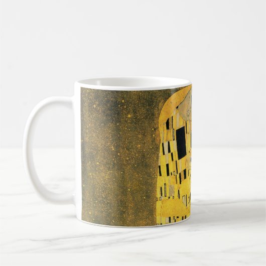 Der Kuss - Gustav Klimt Kaffeetasse (Links)