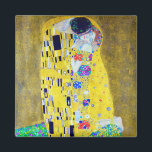 Der Kuss, Gustav Klimt Magnet<br><div class="desc">Gustav Klimt (14. Juli 1862 - 6. Februar 1918) war ein österreichischer symbolischer Maler und einer der prominentesten Mitglieder der Wiener Sezessionsbewegung. Klimt ist bekannt für seine Gemälde, Wandmalereien, Skizzen und andere Kunstgegenstände. Neben seinen figurativen Werken, die Allegorien und Portraits enthalten, malte er Landschaften. Unter den Künstlern der Wiener Sezession...</div>