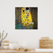 Der Kuss, Gustav Klimt Poster (Küche)