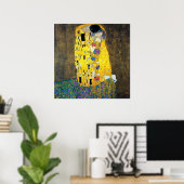 Der Kuss, Gustav Klimt Poster (Heimbüro)