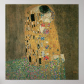 Der Kuss, Gustav Klimt Poster (Vorne)
