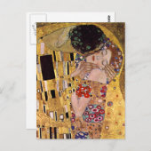 Der Kuss, Gustav Klimt Postkarte (Vorne/Hinten)