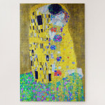 Der Kuss, Gustav Klimt Puzzle<br><div class="desc">Gustav Klimt (14. Juli 1862 - 6. Februar 1918) war ein österreichischer symbolischer Maler und einer der prominentesten Mitglieder der Wiener Sezessionsbewegung. Klimt ist bekannt für seine Gemälde, Wandgemälde, Skizzen und andere Kunstobjekte. Neben seinen figurativen Werken, die Allegorien und Portraits enthalten, malte er Landschaften. Unter den Künstlern der Wiener Sezession...</div>