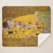 Der Kuss | Gustav Klimt | Sherpadecke (Vorderseite (Horizontal))