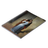 Der Kuss in Blue Satin Francesco Hayez 1859 Notizblock (Linke Seite)