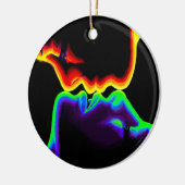 Der Kuss Keramik Ornament (Links)