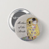 "Der Kuss" Klimt Kunst Nouveau Button (Vorne & Hinten)