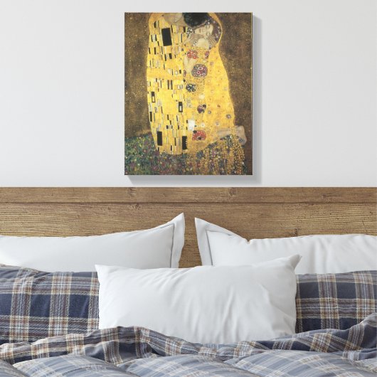 Der Kuss Leinwanddruck (Insitu (Schlafzimmer))