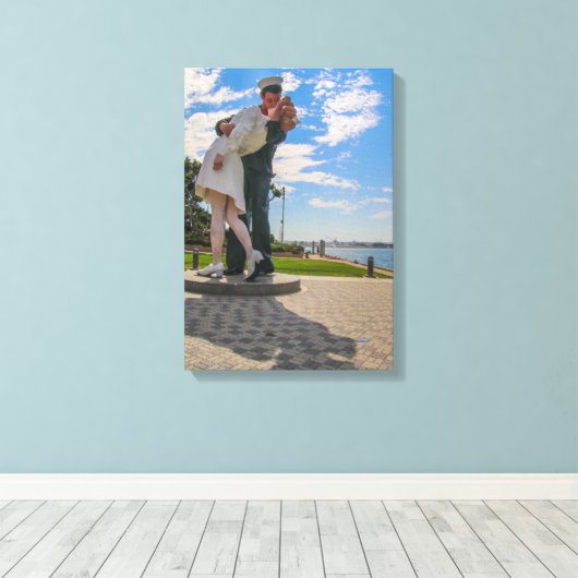 Der Kuss! Leinwanddruck (Insitu (Holzboden))