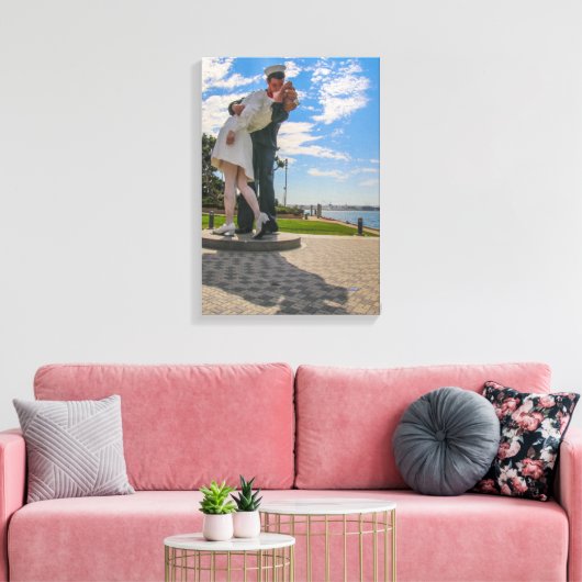 Der Kuss! Leinwanddruck (Insitu (Wohnzimmer))