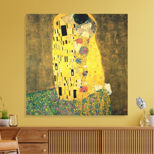 Der Kuss Leinwanddruck (Insitu (Wohnzimmer))