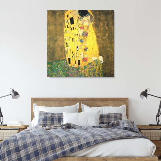 Der Kuss Leinwanddruck (Insitu (Schlafzimmer))