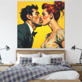 Der Kuss Leinwanddruck (Insitu (Schlafzimmer))