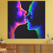 Der Kuss Leinwanddruck (Insitu (Wohnzimmer))