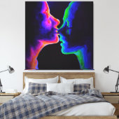 Der Kuss Leinwanddruck (Insitu (Schlafzimmer))