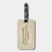 Der Kuss (Liebhaber) Der Kuss von Gustav Klimt Gepäckanhänger (Rückseite vertikal)