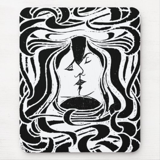 Der Kuss Mousepad (Vorne)