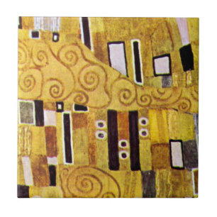 Der Kuss Muster von Gustav Klimt, Art Nouveau Fliese