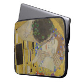 Der Kuss, Ölmalerei im Jugendstil, Gustav Klimt Laptopschutzhülle (Vorderseite Links)