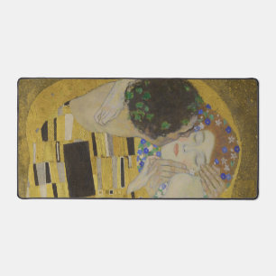 Der Kuss, Ölmalerei im Jugendstil, Gustav Klimt Schreibtischunterlage