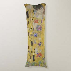 Der Kuss, Ölmalerei im Jugendstil, Gustav Klimt Seitenschläferkissen