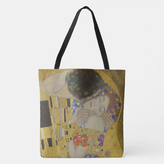 Der Kuss, Ölmalerei im Jugendstil, Gustav Klimt Tasche (Vorderseite)