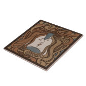 Der Kuss Peter Behrens Art Nouveau Art Deco Cerami Fliese (Seite)