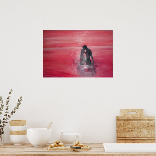 Der Kuss Poster (Küche)