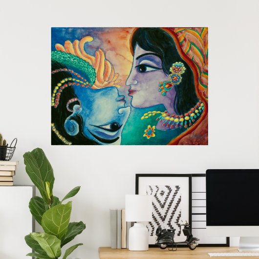 Der Kuss Poster (Heimbüro)