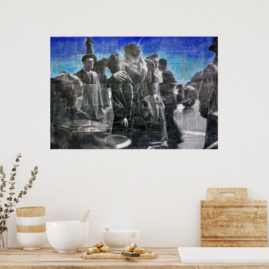 Der Kuss Poster (Küche)