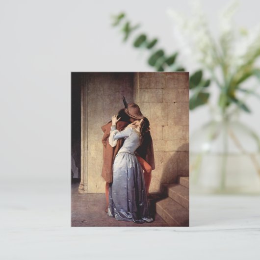 Der Kuss Postkarte (Stehend Vorderseite)