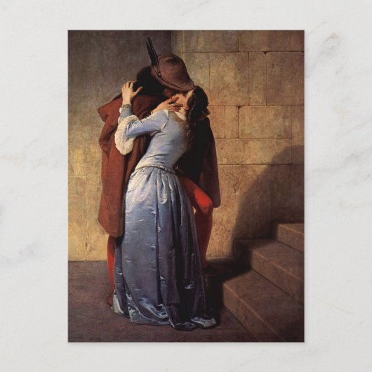 Der Kuss Postkarte (Vorderseite)