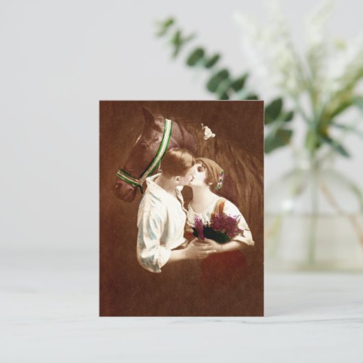 Der Kuss Postkarte (Stehend Vorderseite)