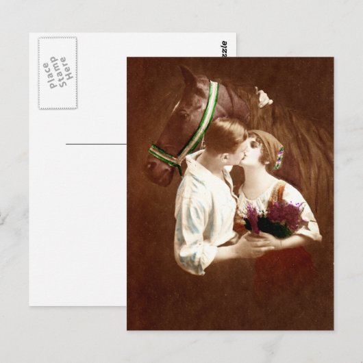 Der Kuss Postkarte (Vorne/Hinten)