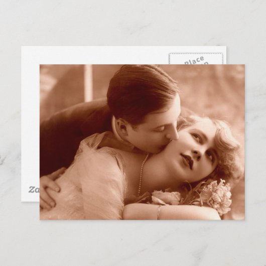 Der Kuss Postkarte (Vorne/Hinten)