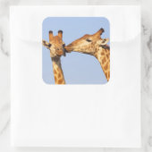 Der Kuss Quadratischer Aufkleber (Tasche)