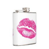 Der Kuss, rosa Lippen Flachmann (Rechts)