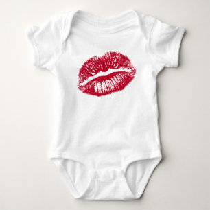Der Kuss, Rote Lippen Baby Strampler