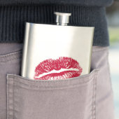 Der Kuss, rote Lippen Flachmann (Beispiel)