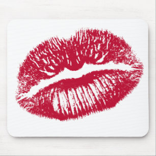 Der Kuss, Rote Lippen Mousepad