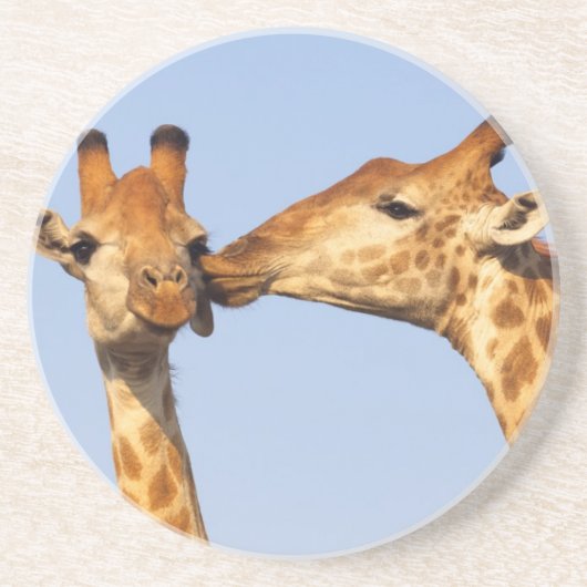 Der Kuss Sandstein Untersetzer (Vorne)