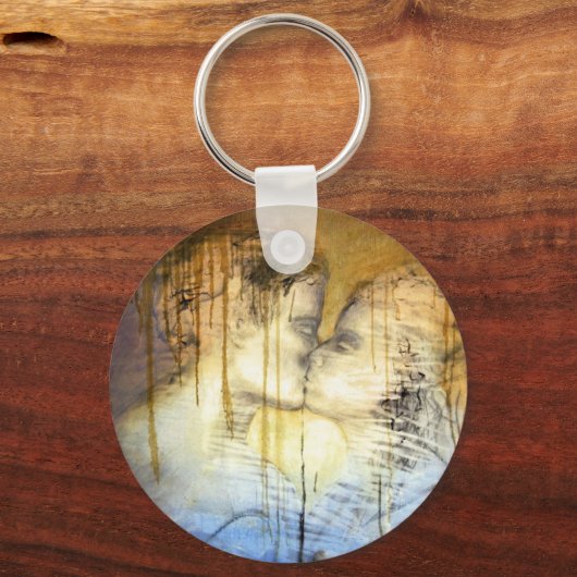 Der Kuss Schlüsselanhänger (Vorderseite)