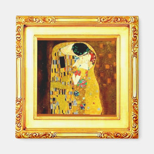 Der Kuss, schöne Kunst von Gustav Klimt Magnet